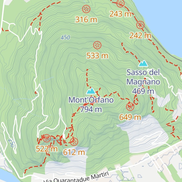 Map of Mont'Orfano