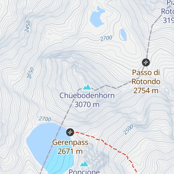 Map of Chüebodenhorn