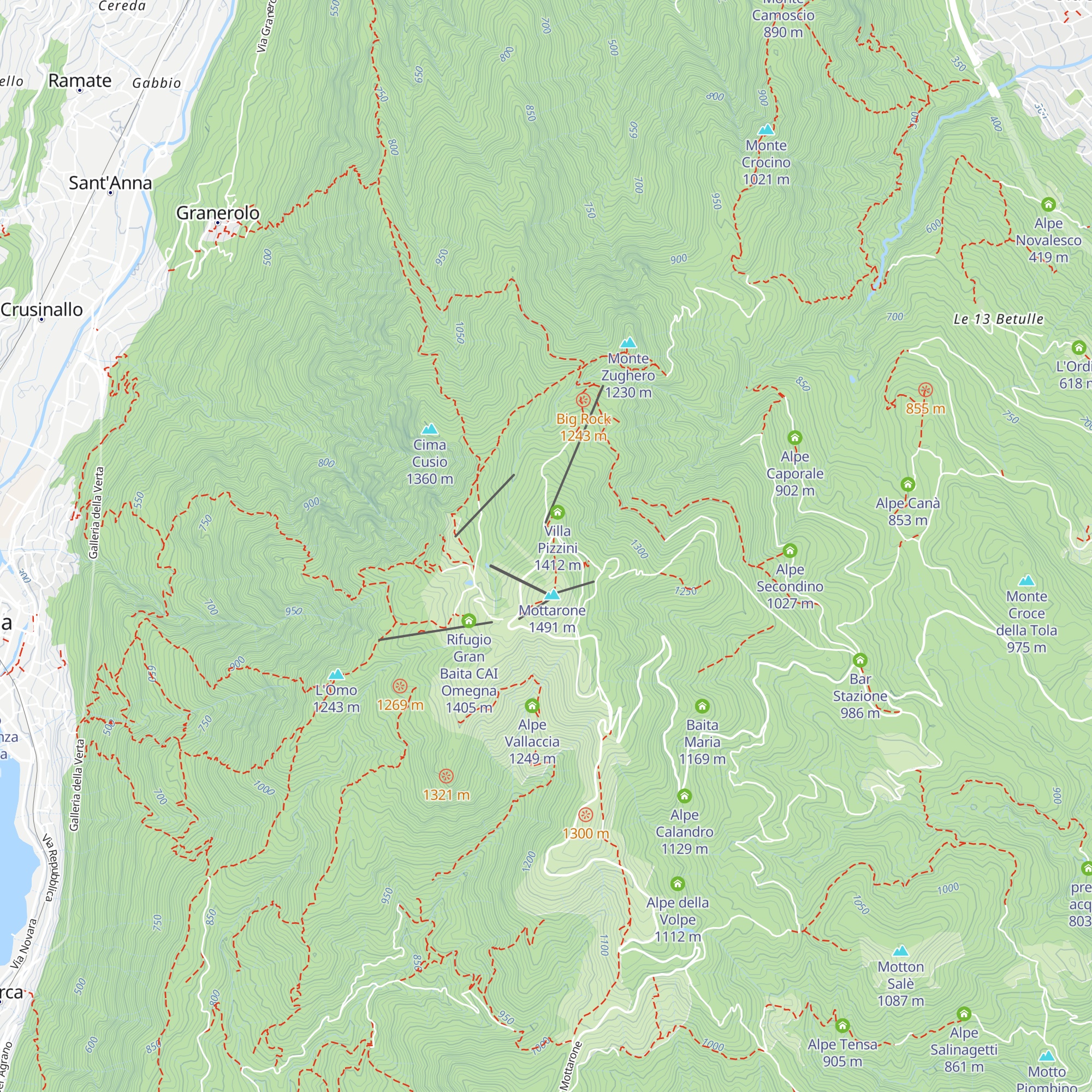 Casa della neve map