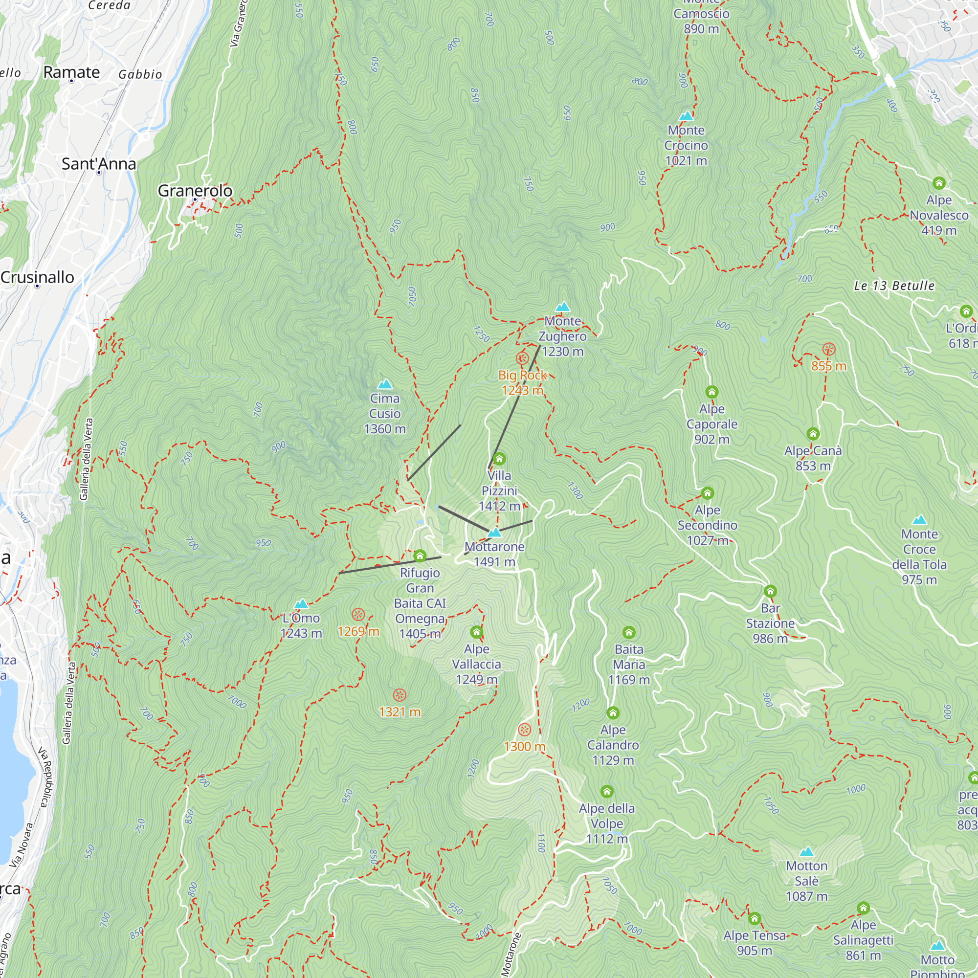 Casa della neve map
