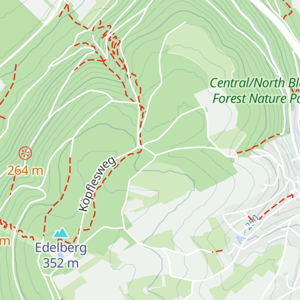 Map of Bergwald