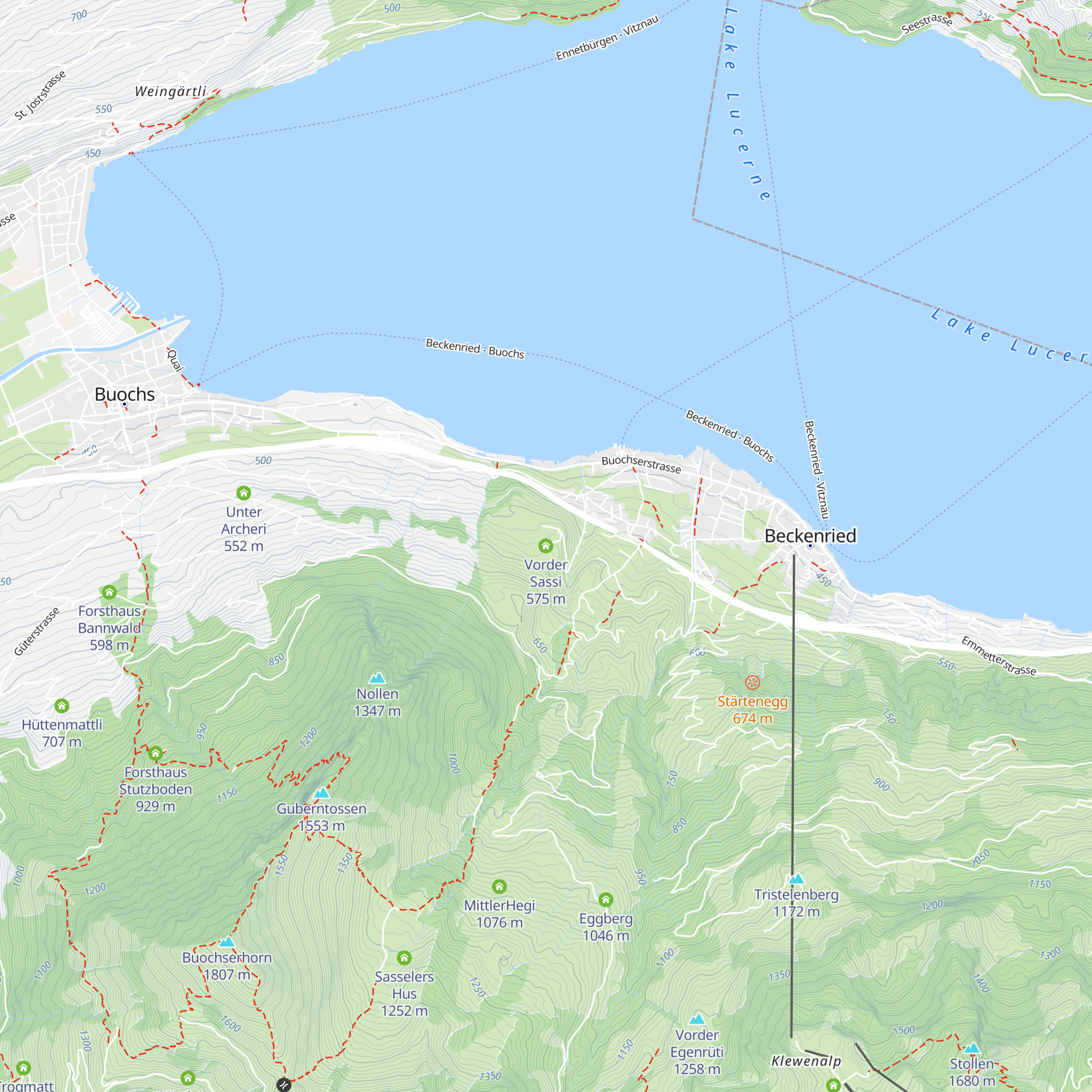 Vorder Sassi map