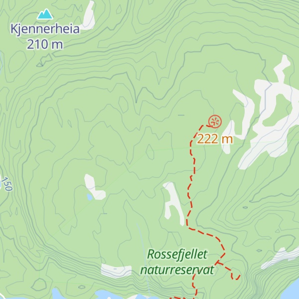 Map of Rossefjellet