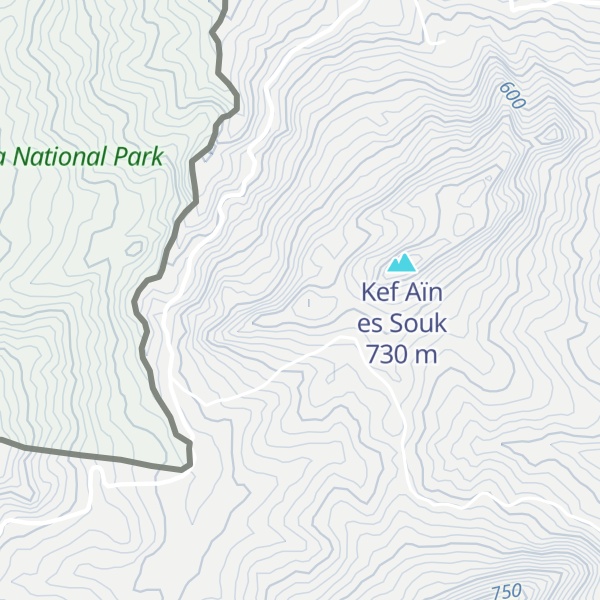 Map of Kef el Hammam