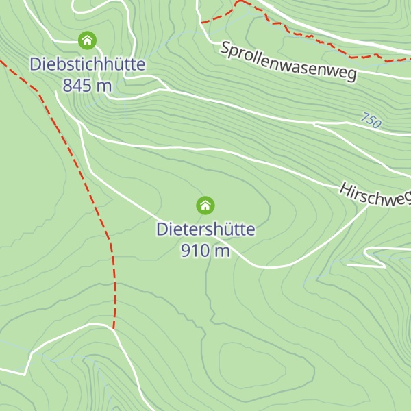 Map of Dietershütte