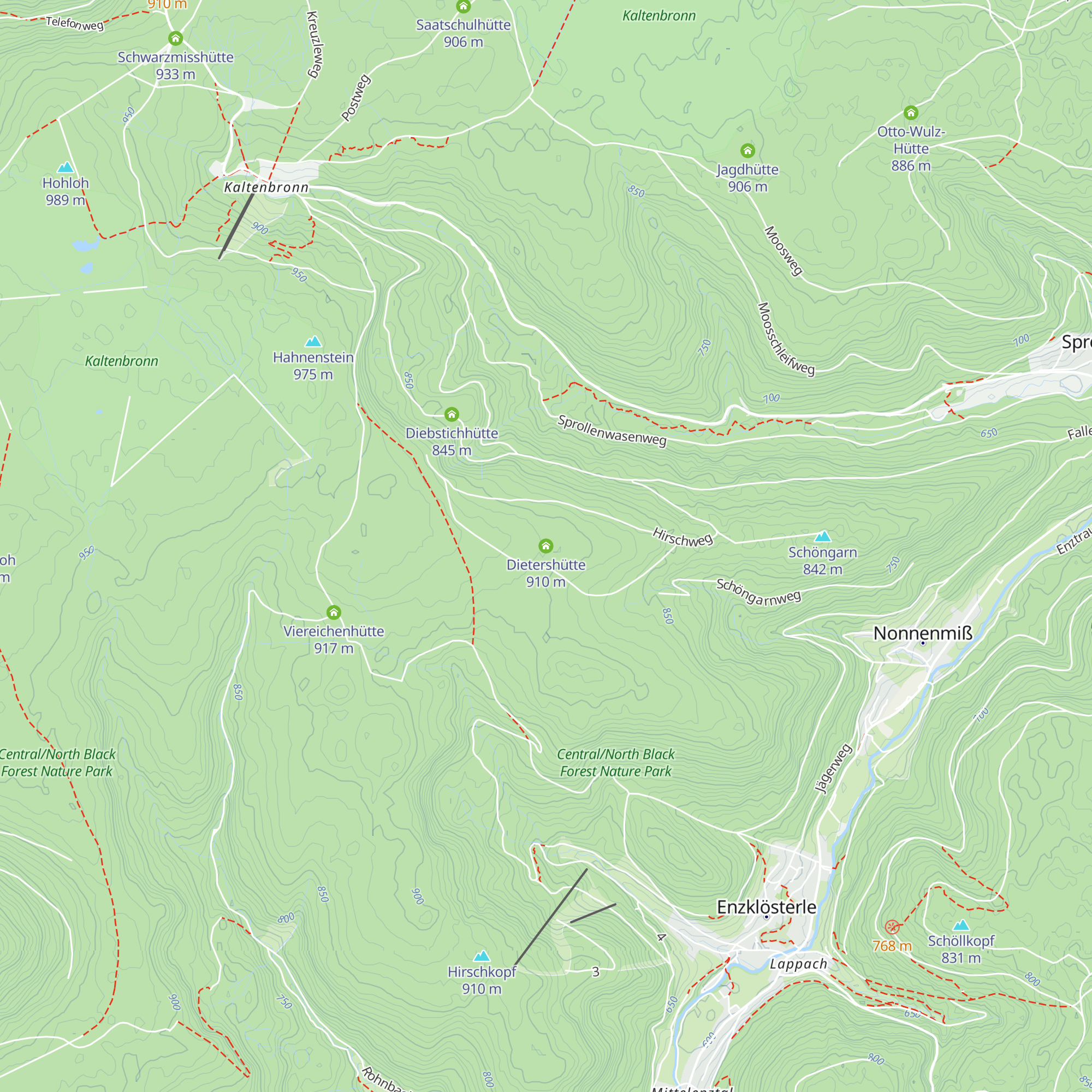Dietershütte map