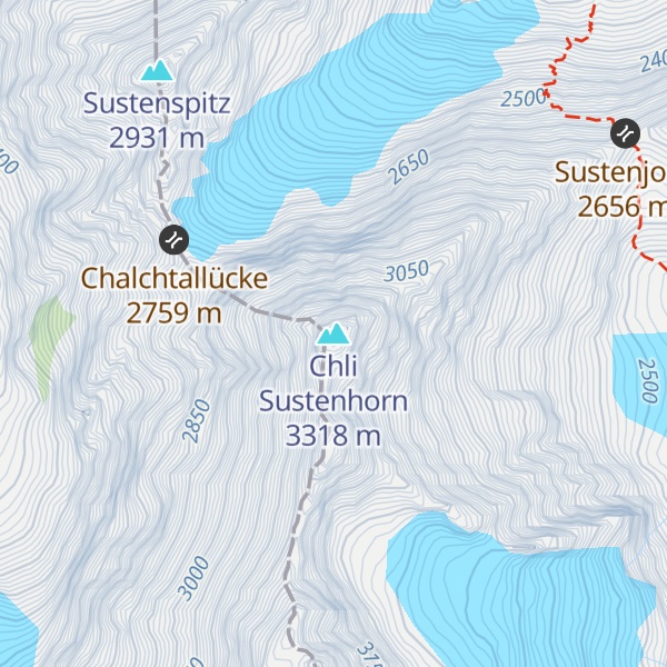 Map of Chli Sustenhorn