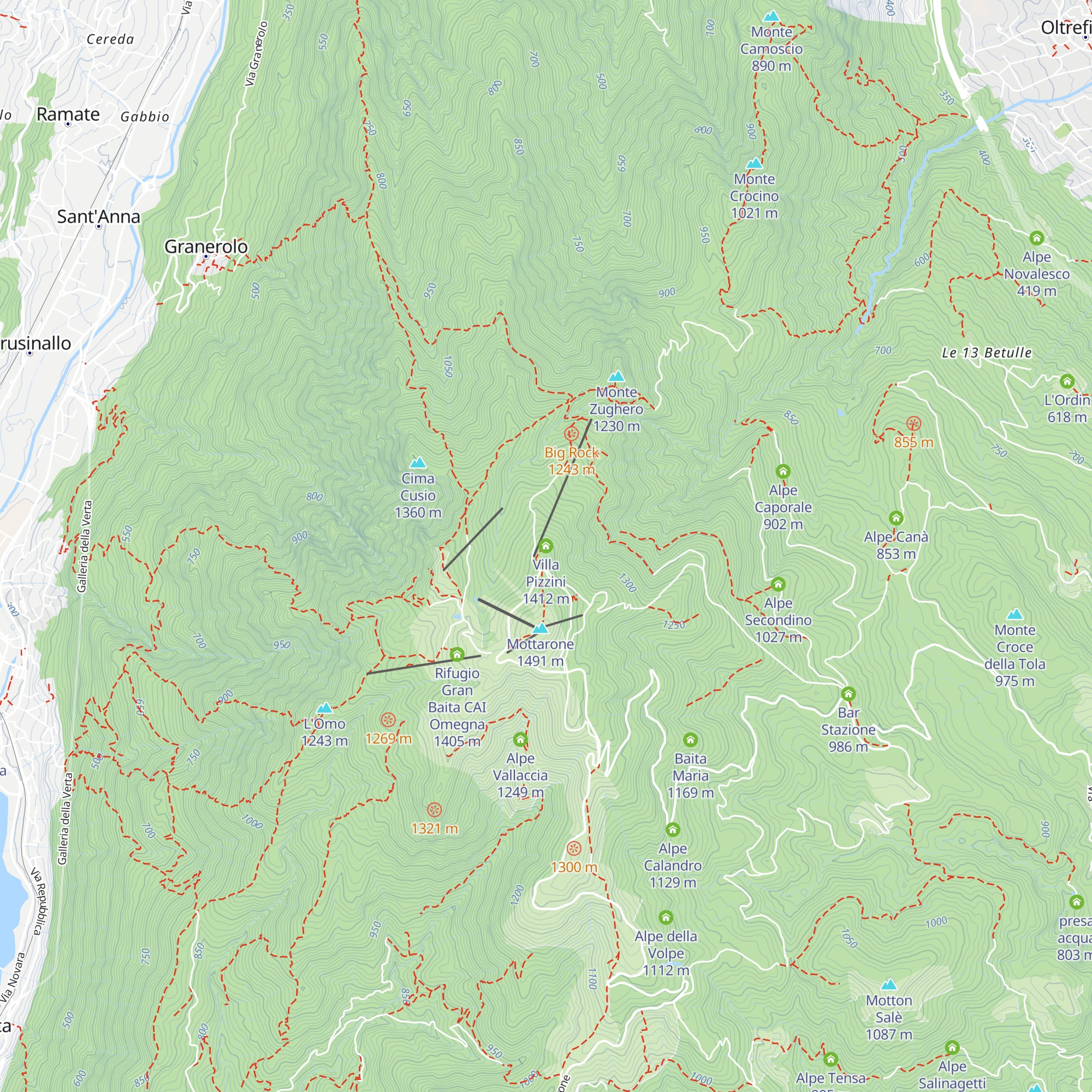 Villa Pizzini map