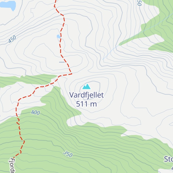 Map of Vardfjellet