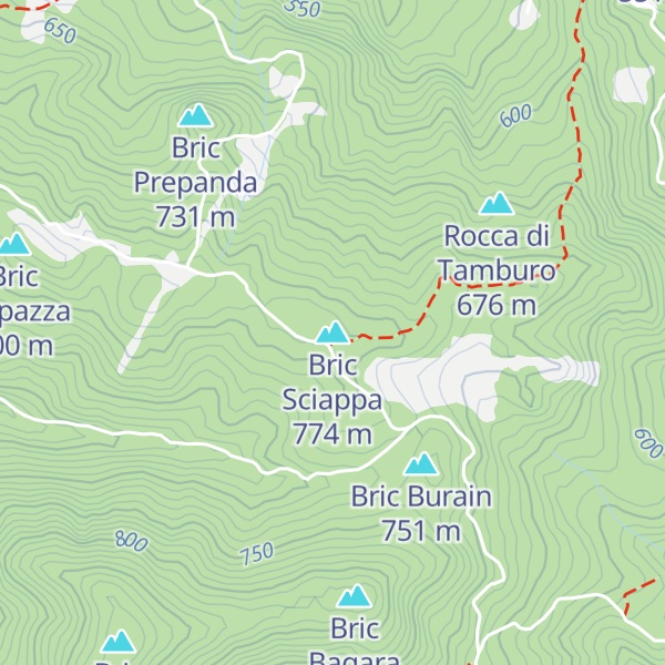 Map of Bric Sciappa