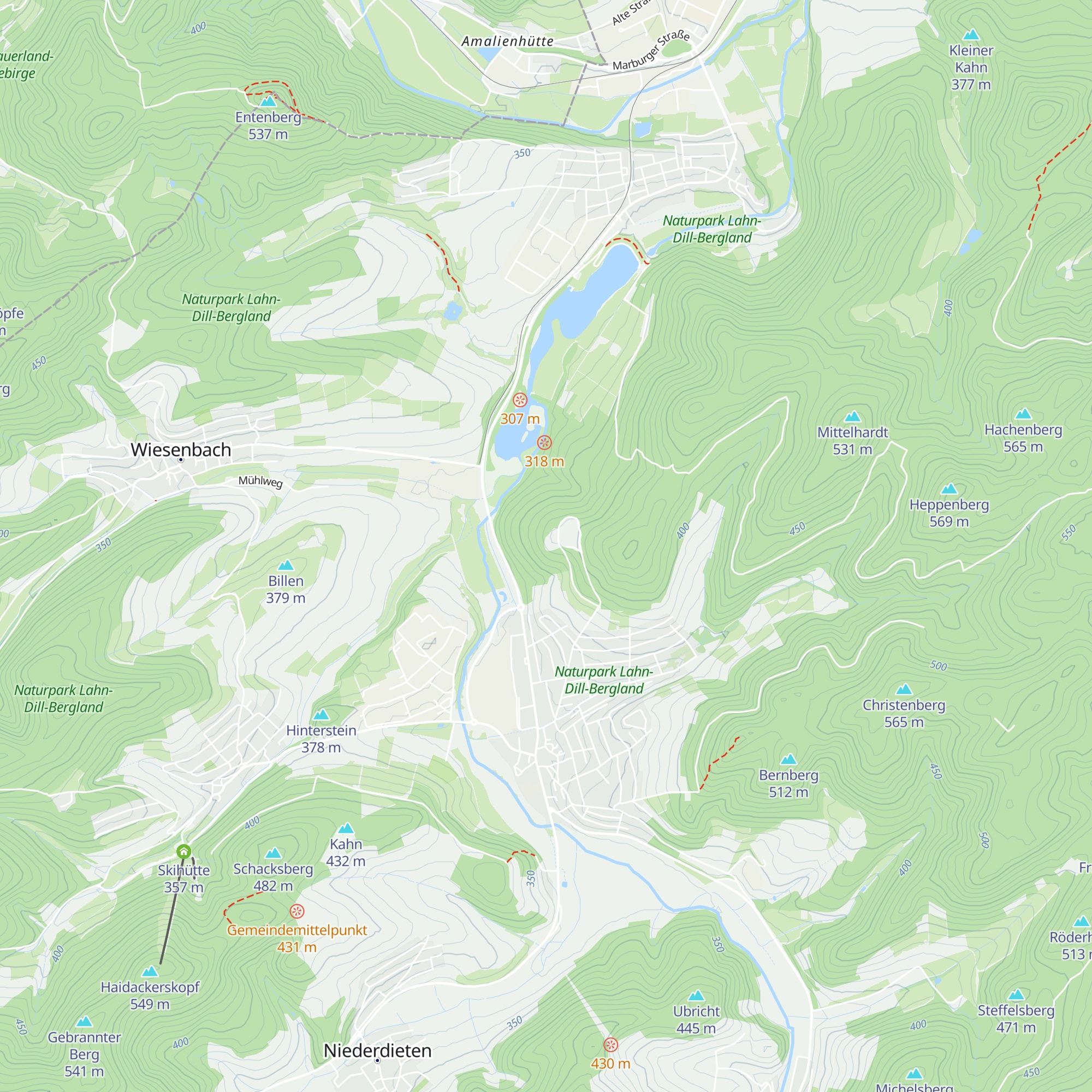 Schutzhütte Breidenbach map