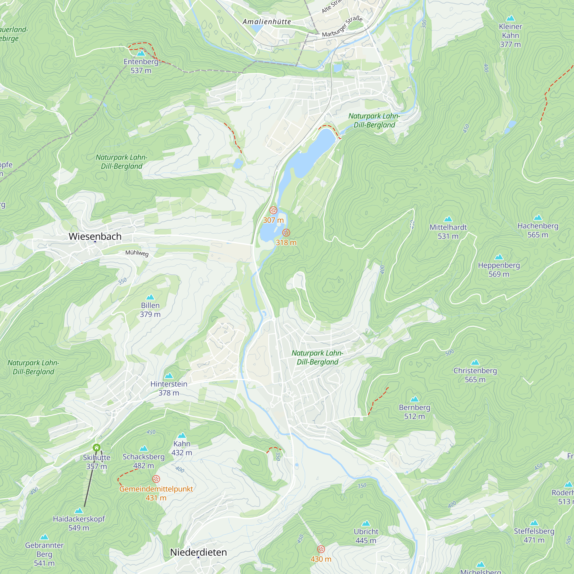 Schutzhütte Breidenbach map