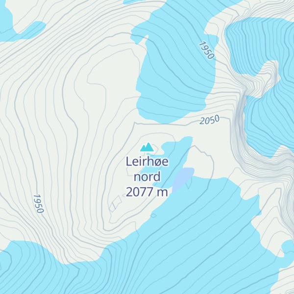 Map of Leirhøe nord