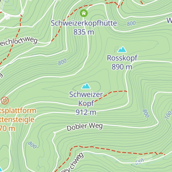 Map of Schweizer Kopf
