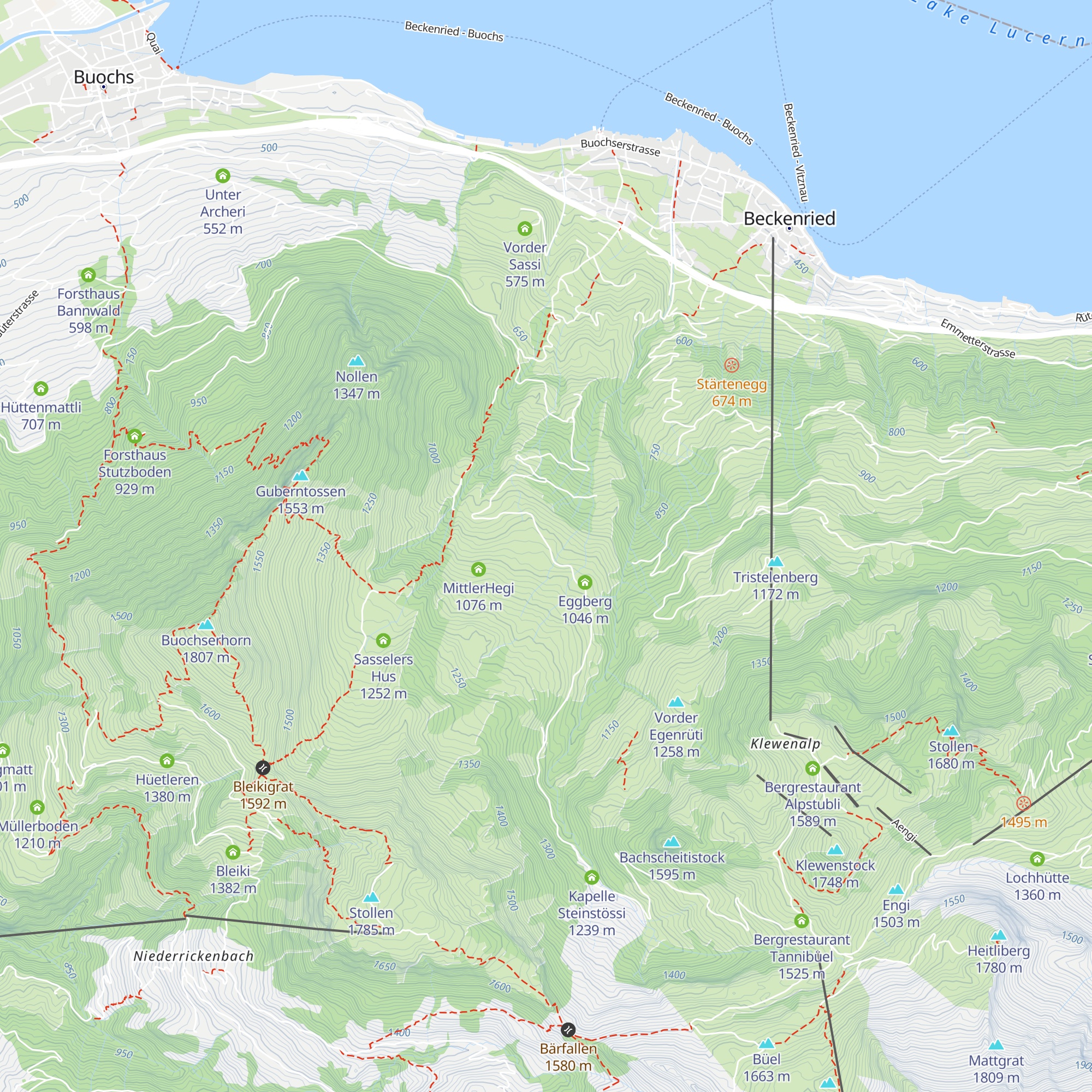 Eglibüel map