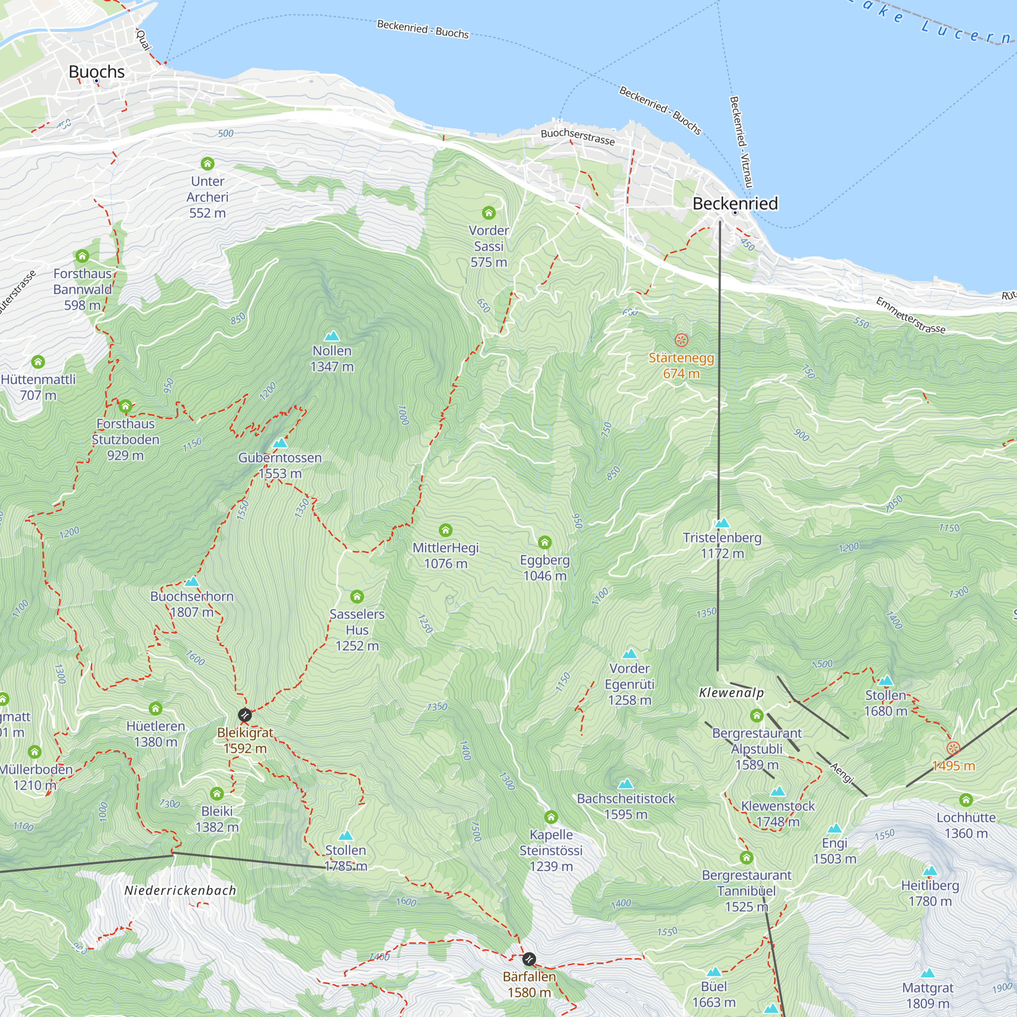 Eglibüel map
