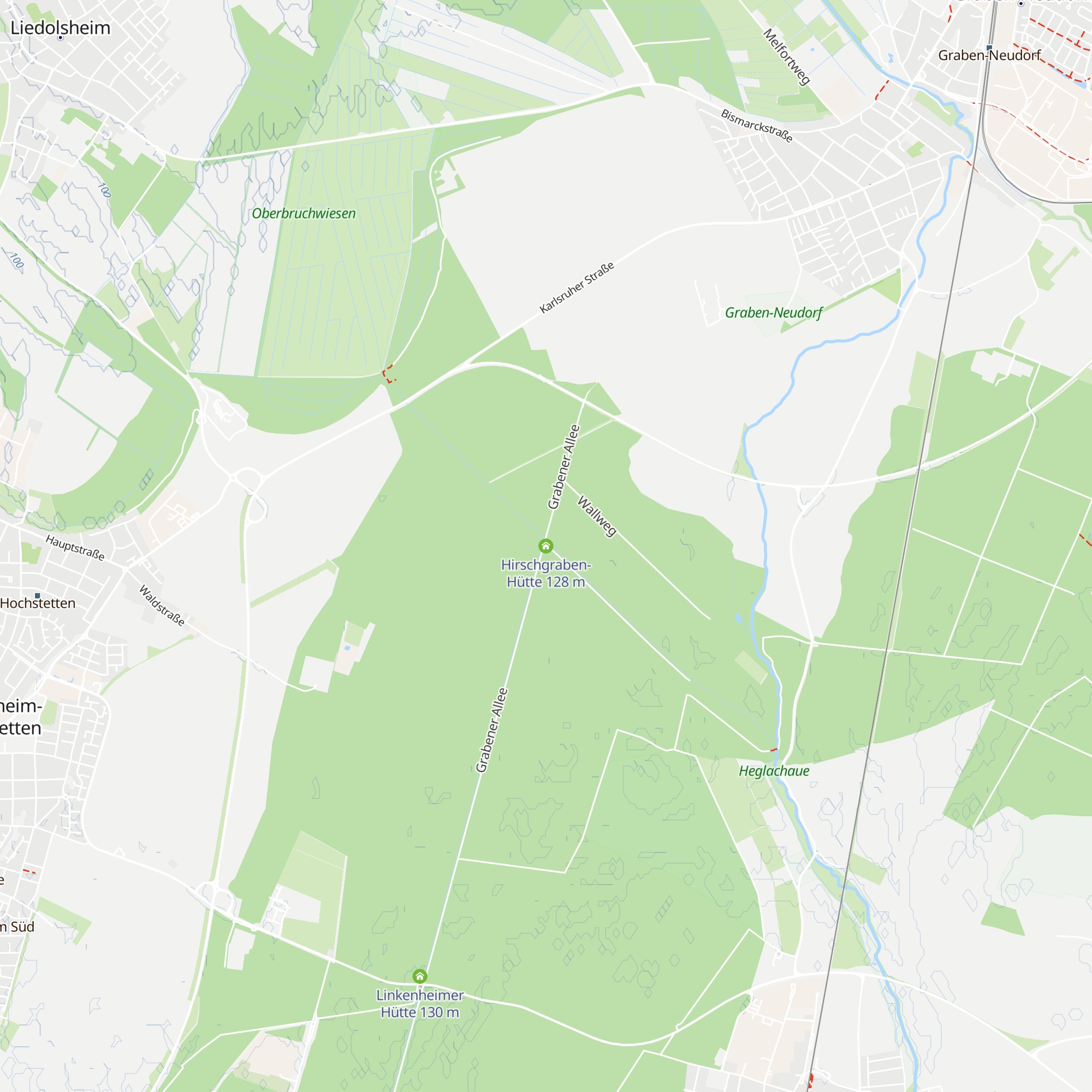 Hirschgraben-Hütte map