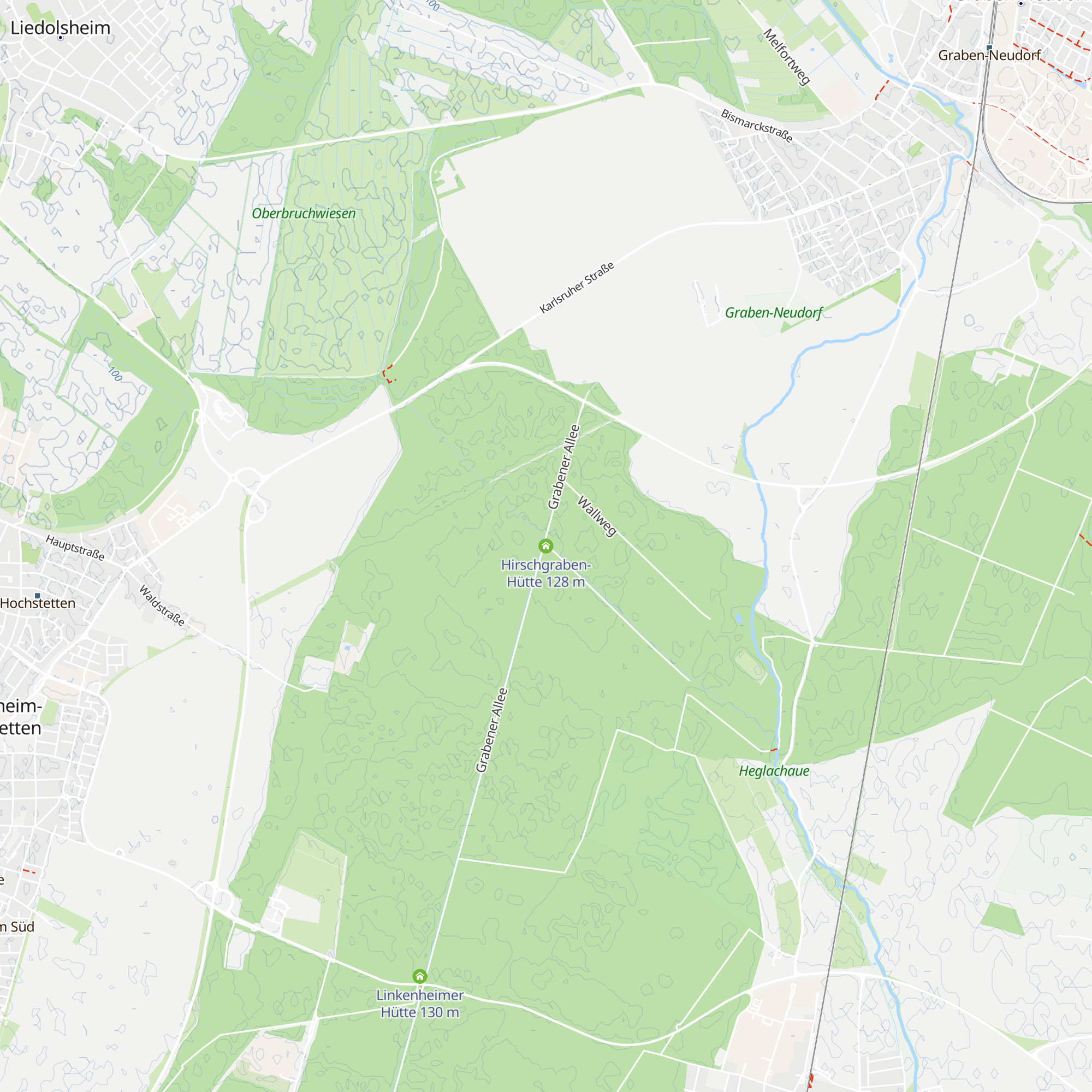 Hirschgraben-Hütte map