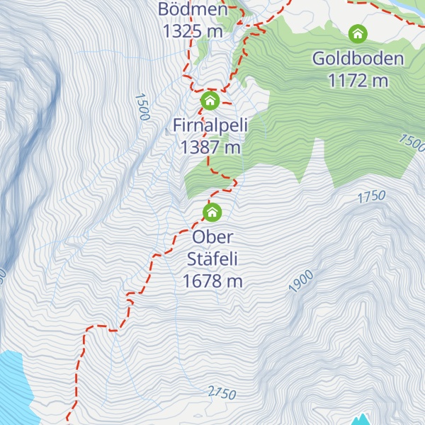 Map of Ober Stäfeli