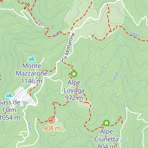 Map of Alpe Lovaga