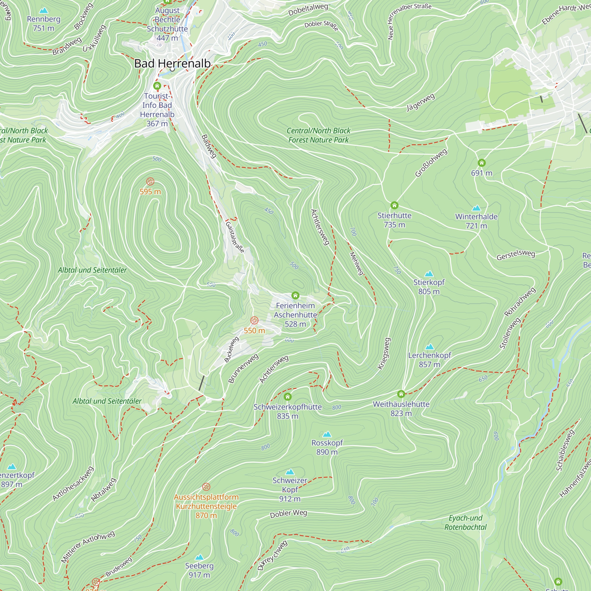 Ferienheim Aschenhütte map