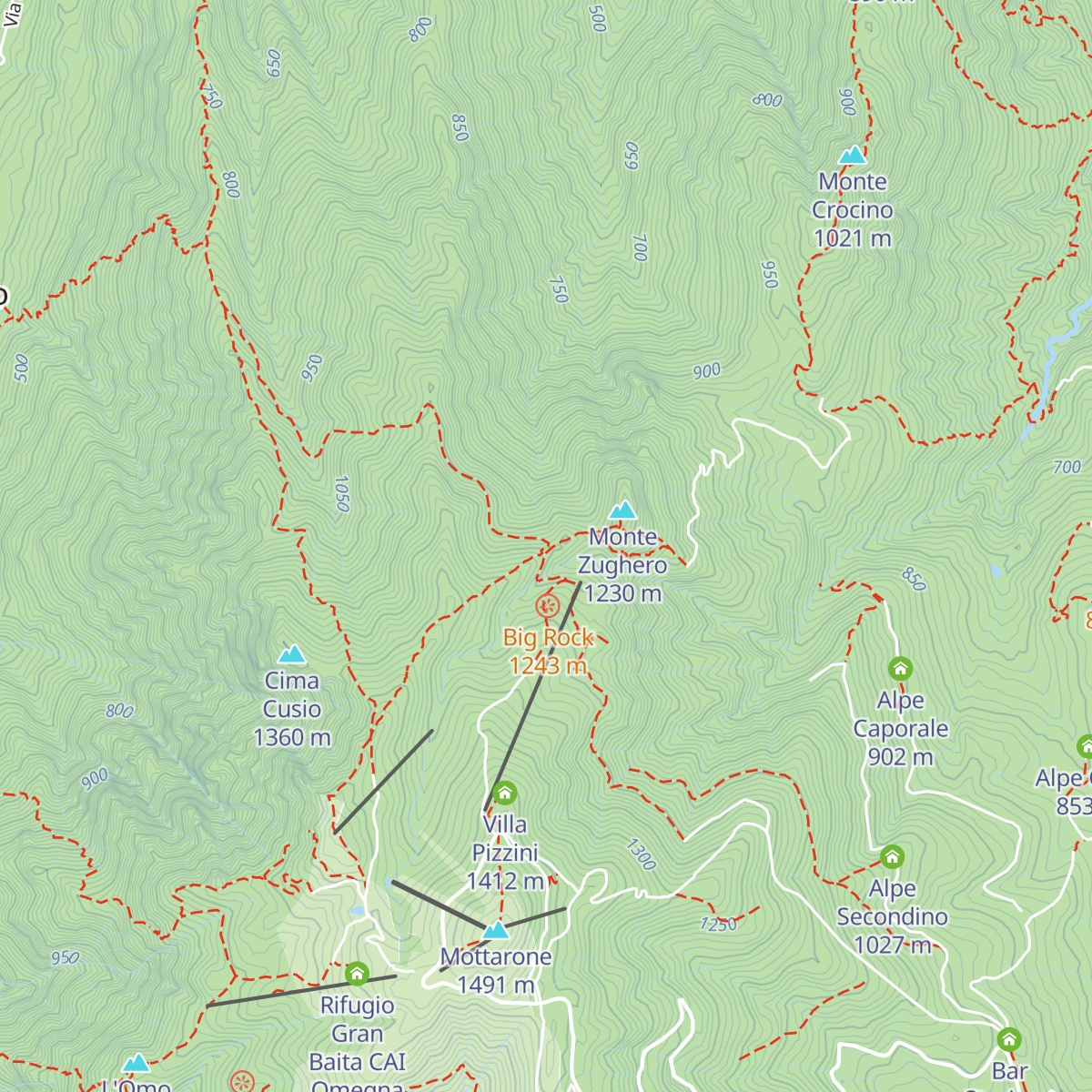 Alpe Nuovo map