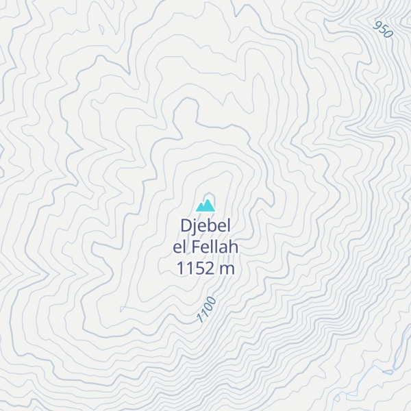 Map of Djebel el Fellah