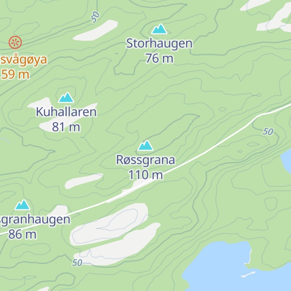 Map of Røssgrana