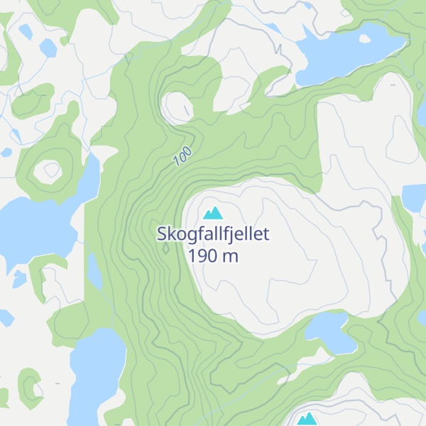 Map of Skogfallfjellet