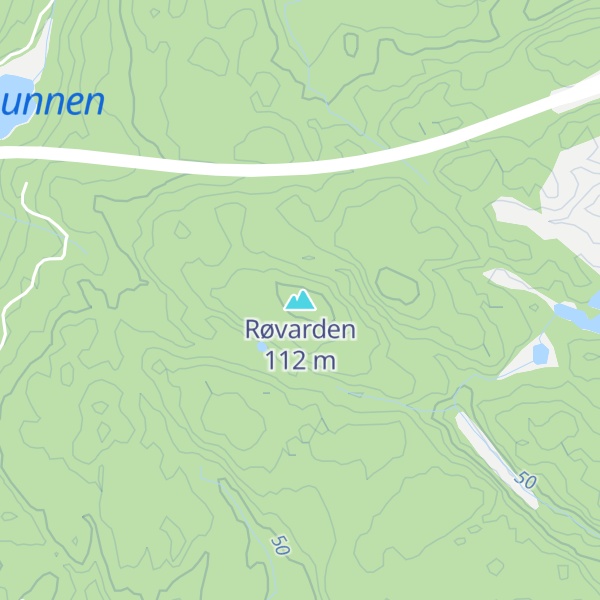 Map of Røvarden