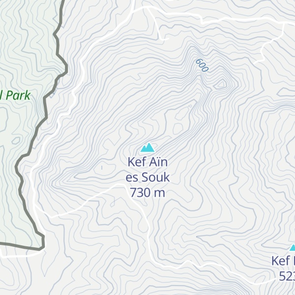 Map of Kef Aïn es Souk