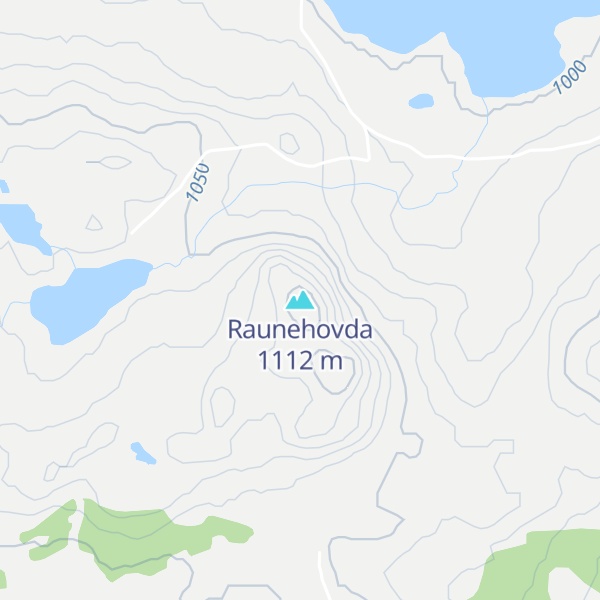 Map of Raunehovda