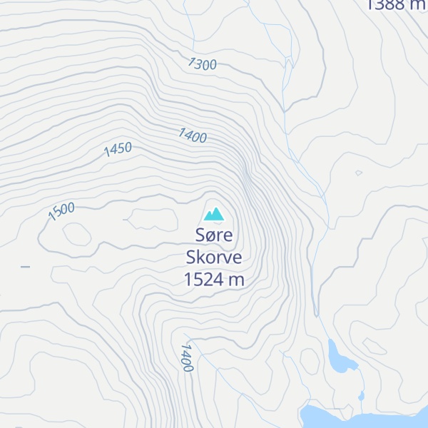 Map of Søre Skorve