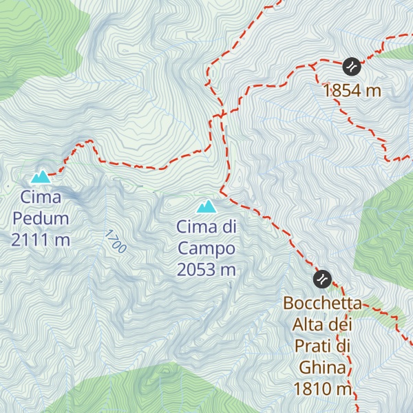 Map of Cima di Campo