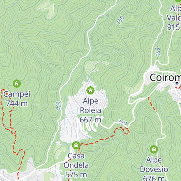 Map of Alpe Roleia