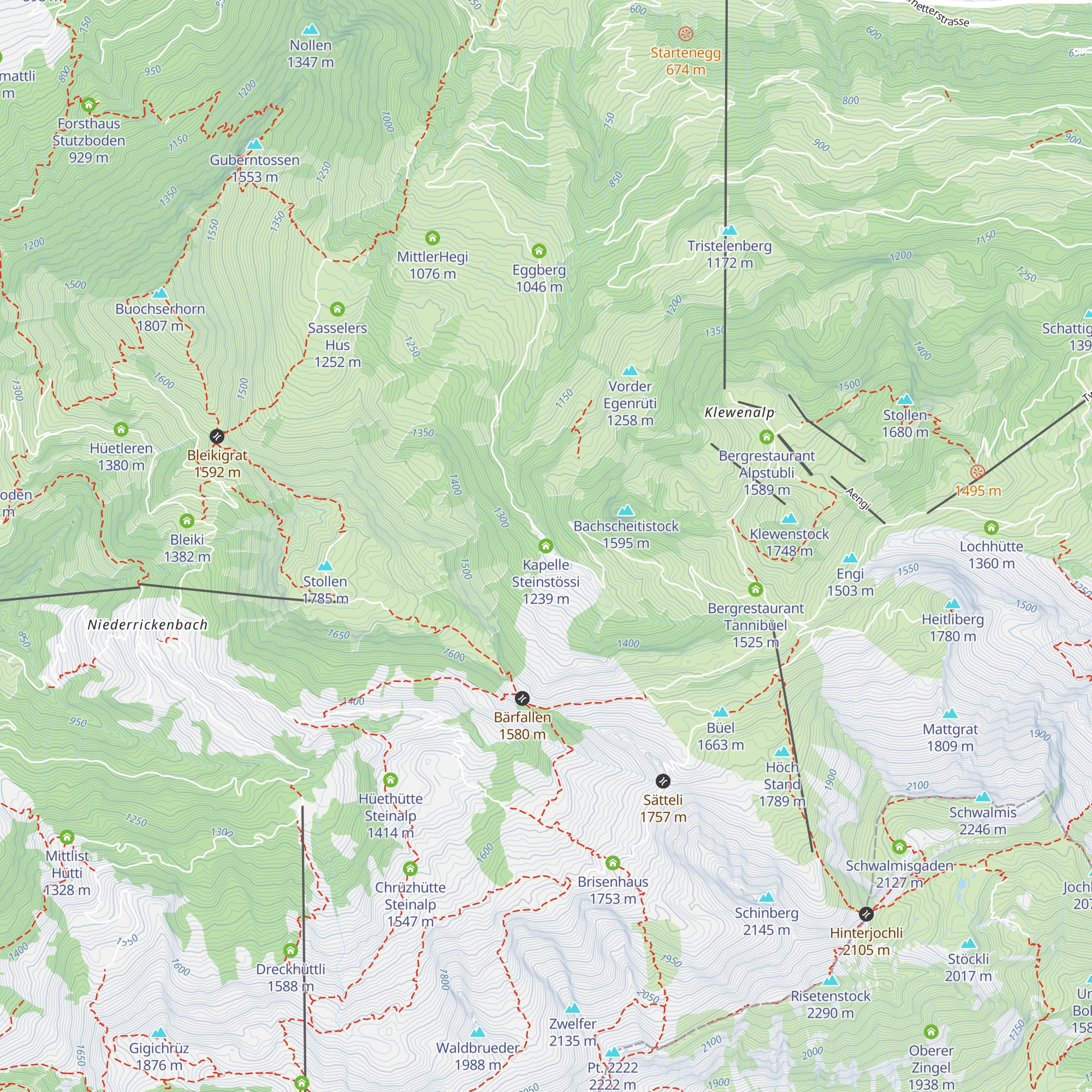 Kapelle Steinstössi map