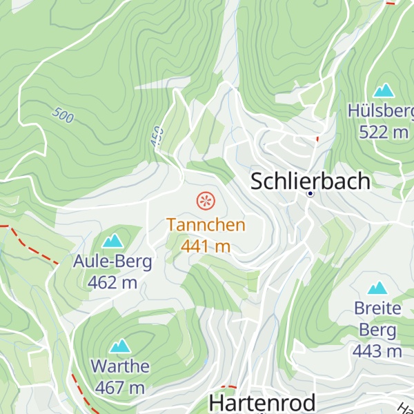 Map of Wanderhütte am Tannchen