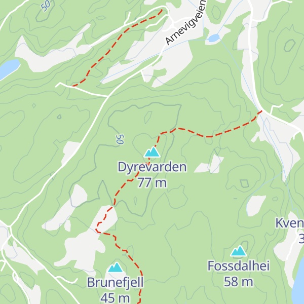 Map of Dyrevarden