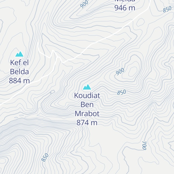 Map of Koudiat Ben Mrabot