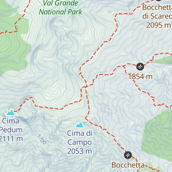 Map of Bivacco Bocchetta di Campo