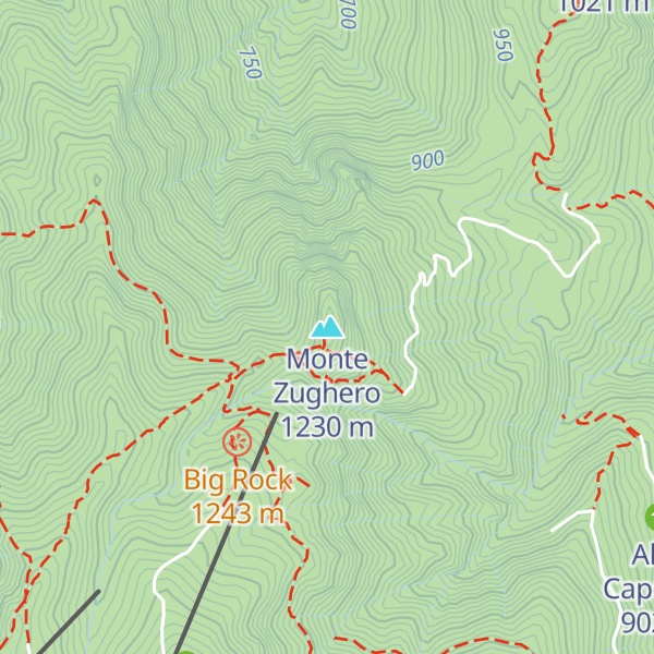 Map of Monte Zughero