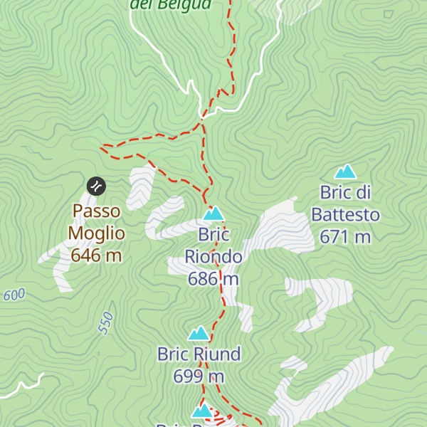 Map of Bric Riondo