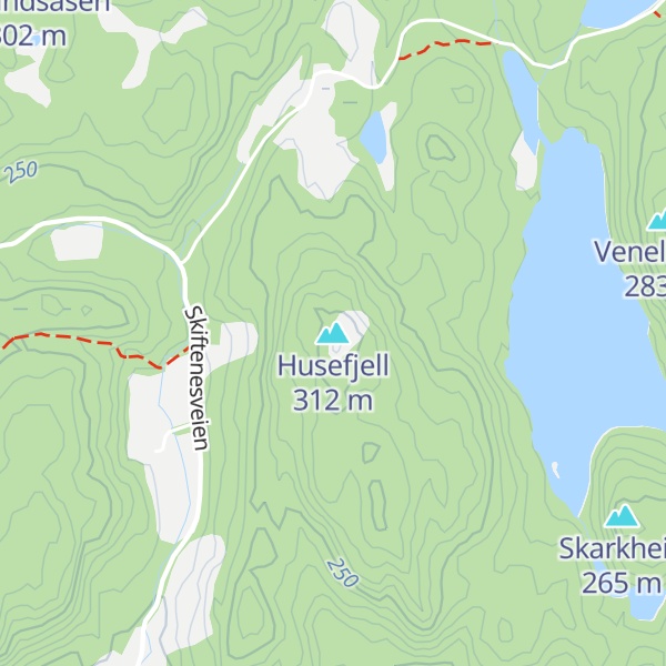 Map of Husefjell