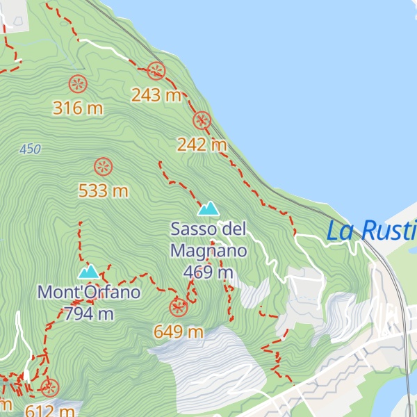 Map of Sasso del Magnano