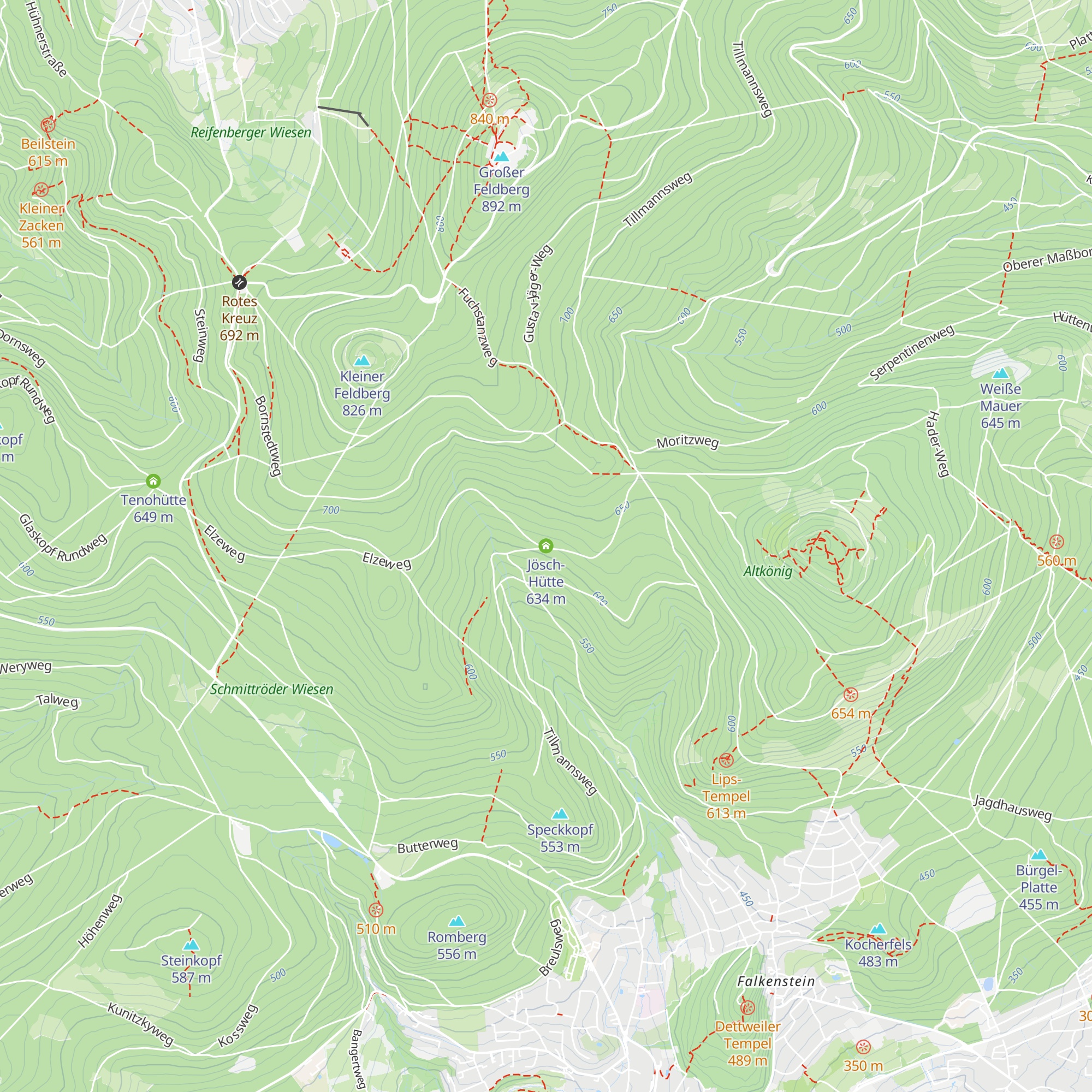 Jösch-Hütte map