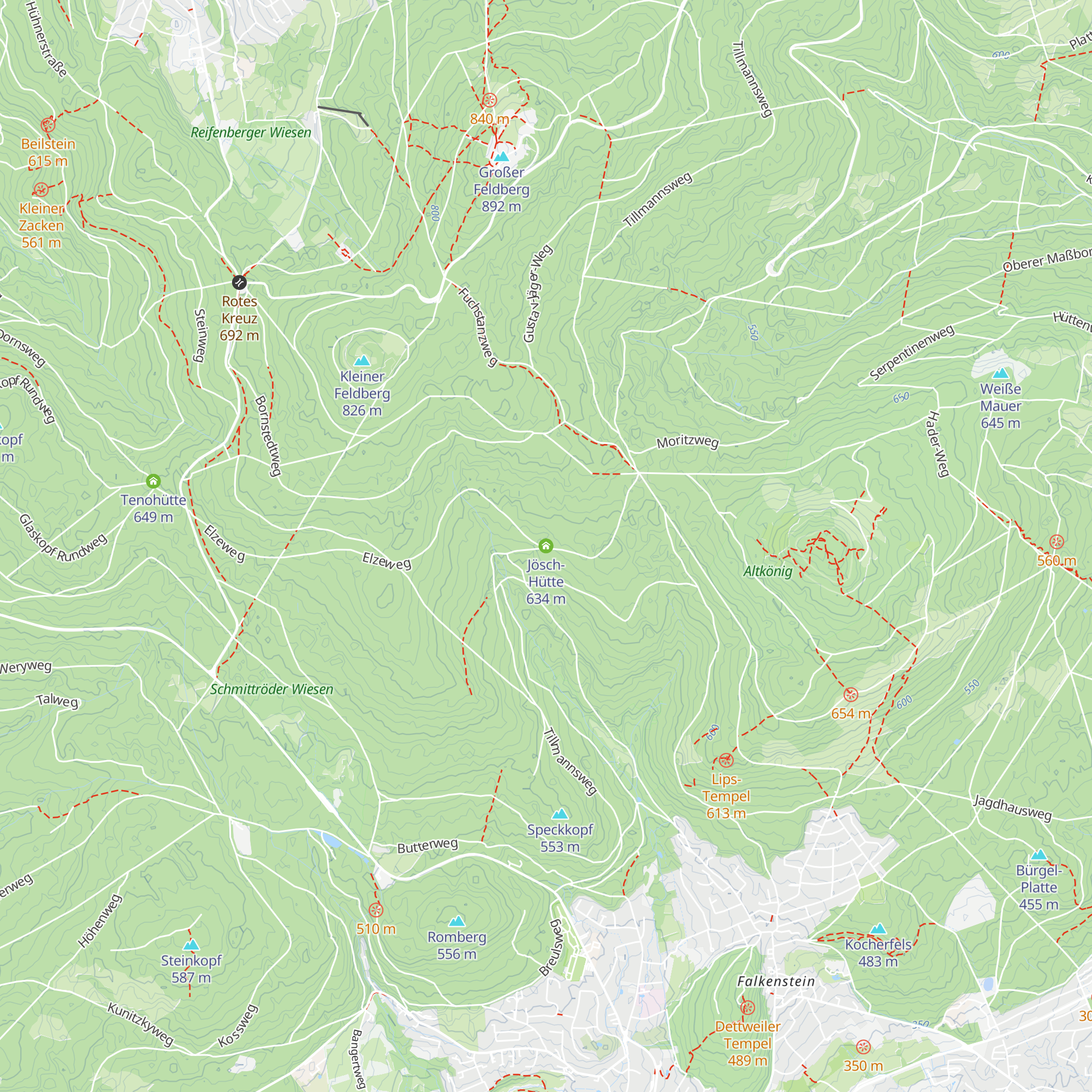 Jösch-Hütte map