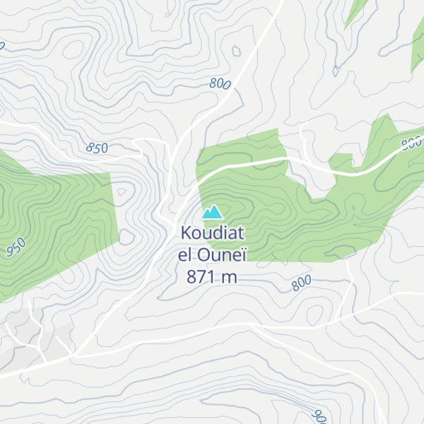 Map of Koudiat el Ouneï