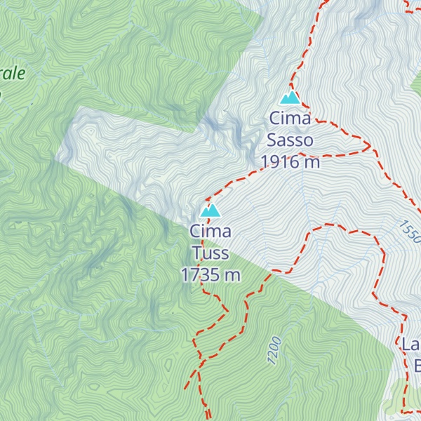 Map of Cima Tuss