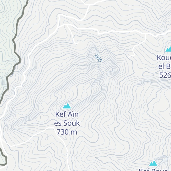 Map of Kef Aïn Hamra