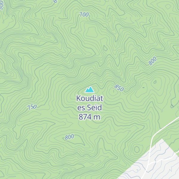 Map of Koudiat es Seïd